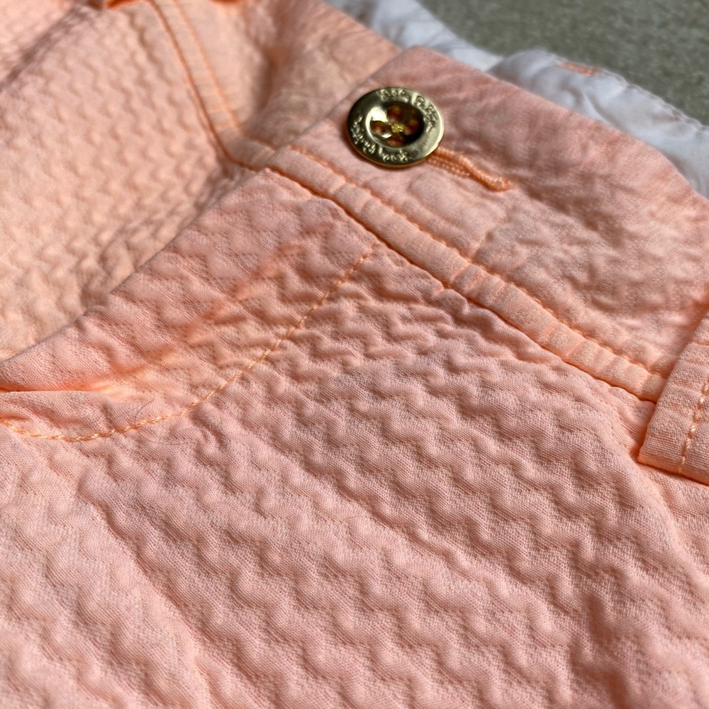 Light Neon Orange Lilly Pulitzer Shorty Shorts